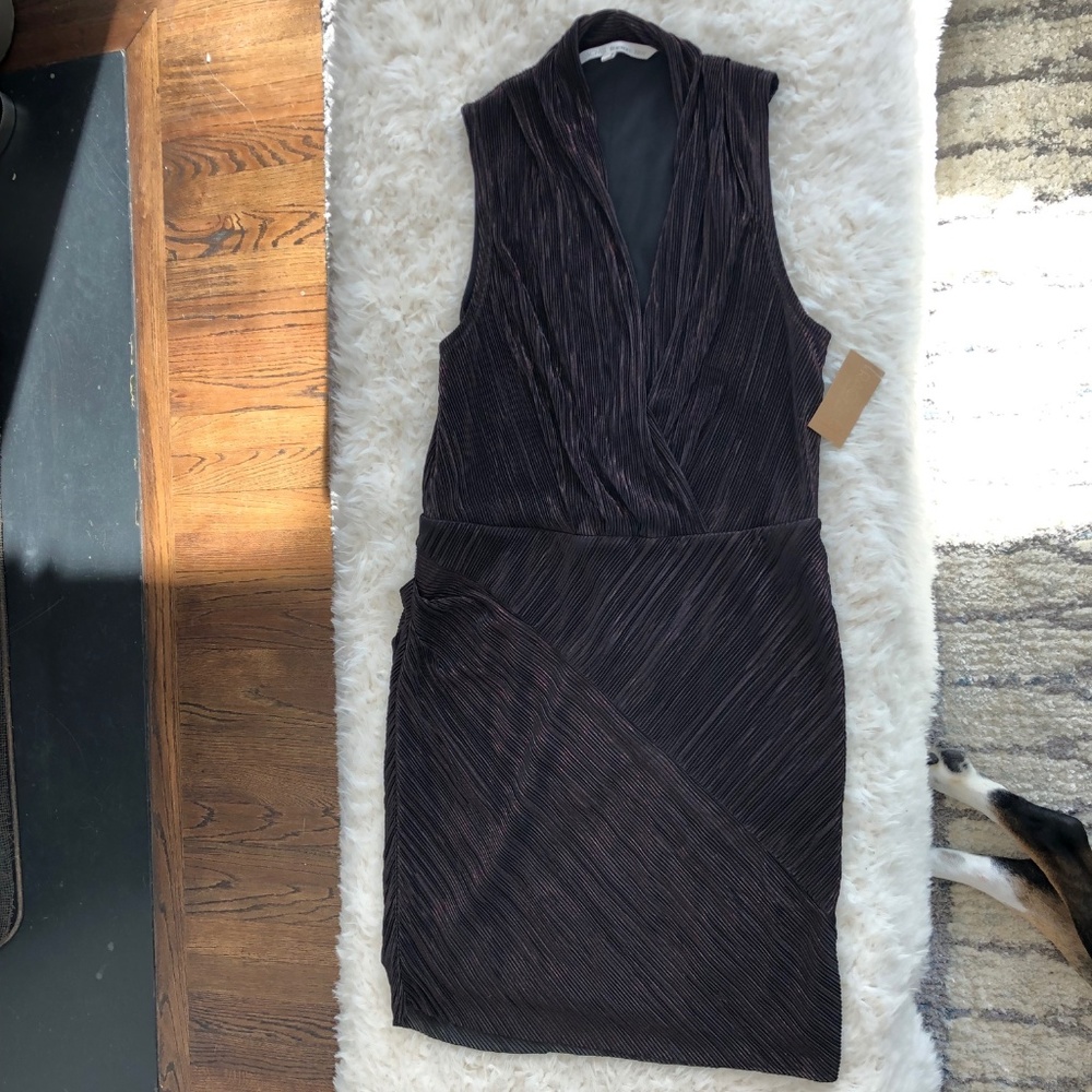 NWT Rachel Roy Sleeveless Pleated Dress sz M - Picture 4 of 7